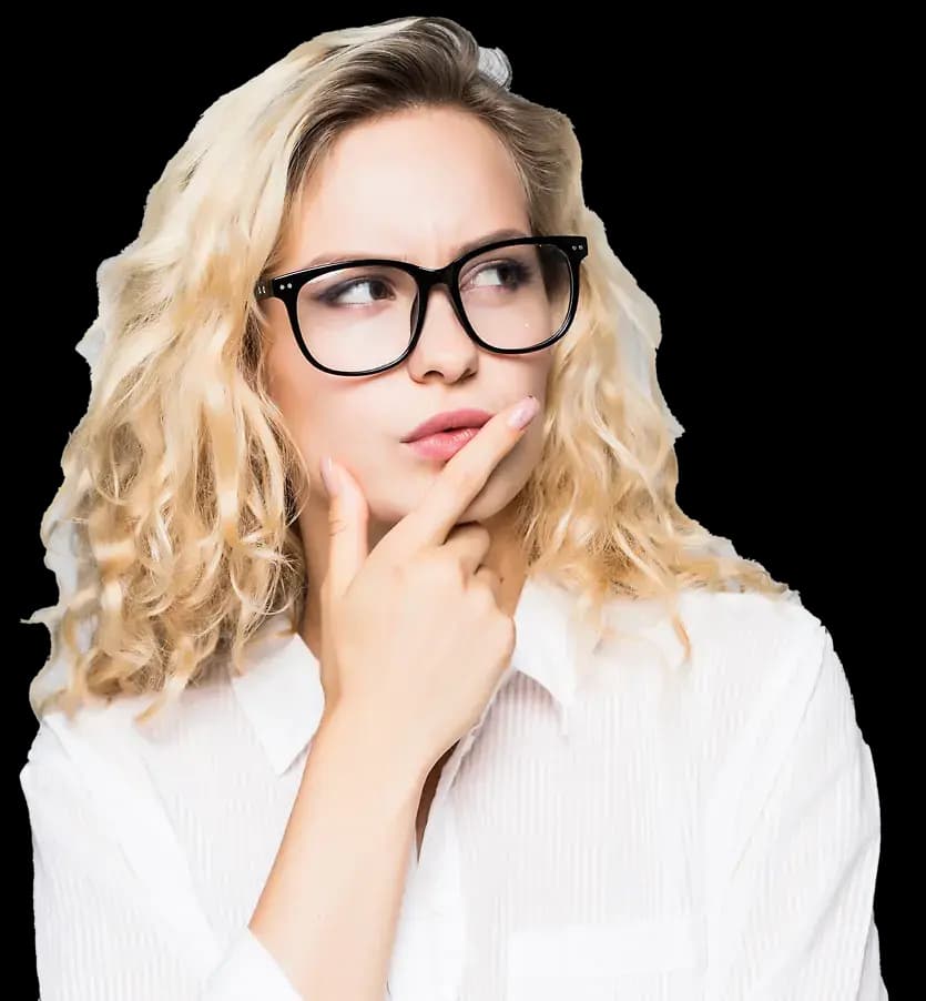 Thoughtful woman pondering her next steps after receiving French test results